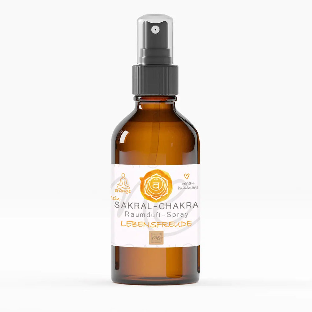 Bio-SAKRAL-CHAKRA Aromatherapie Aura-, Raumduft-, Yoga- & Meditationsspray LEBENSFREUDE (orange)