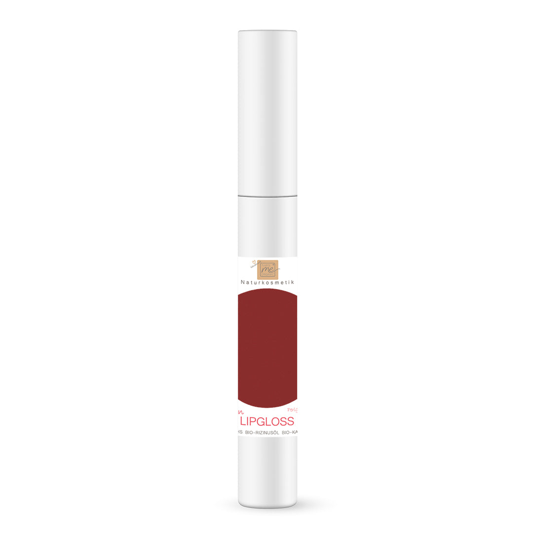 Lipgloss "Perlglanz Sienna" für schöne gepflegte Lippen - handgemachte Bio Naturkosmetik