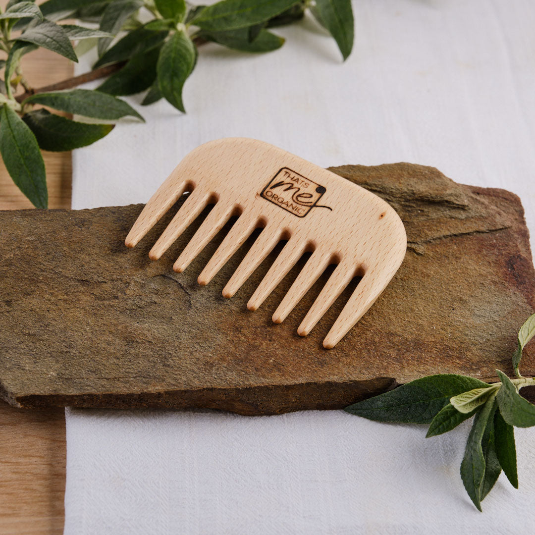 Professional hair comb “Curly splendor” made of beech wood 