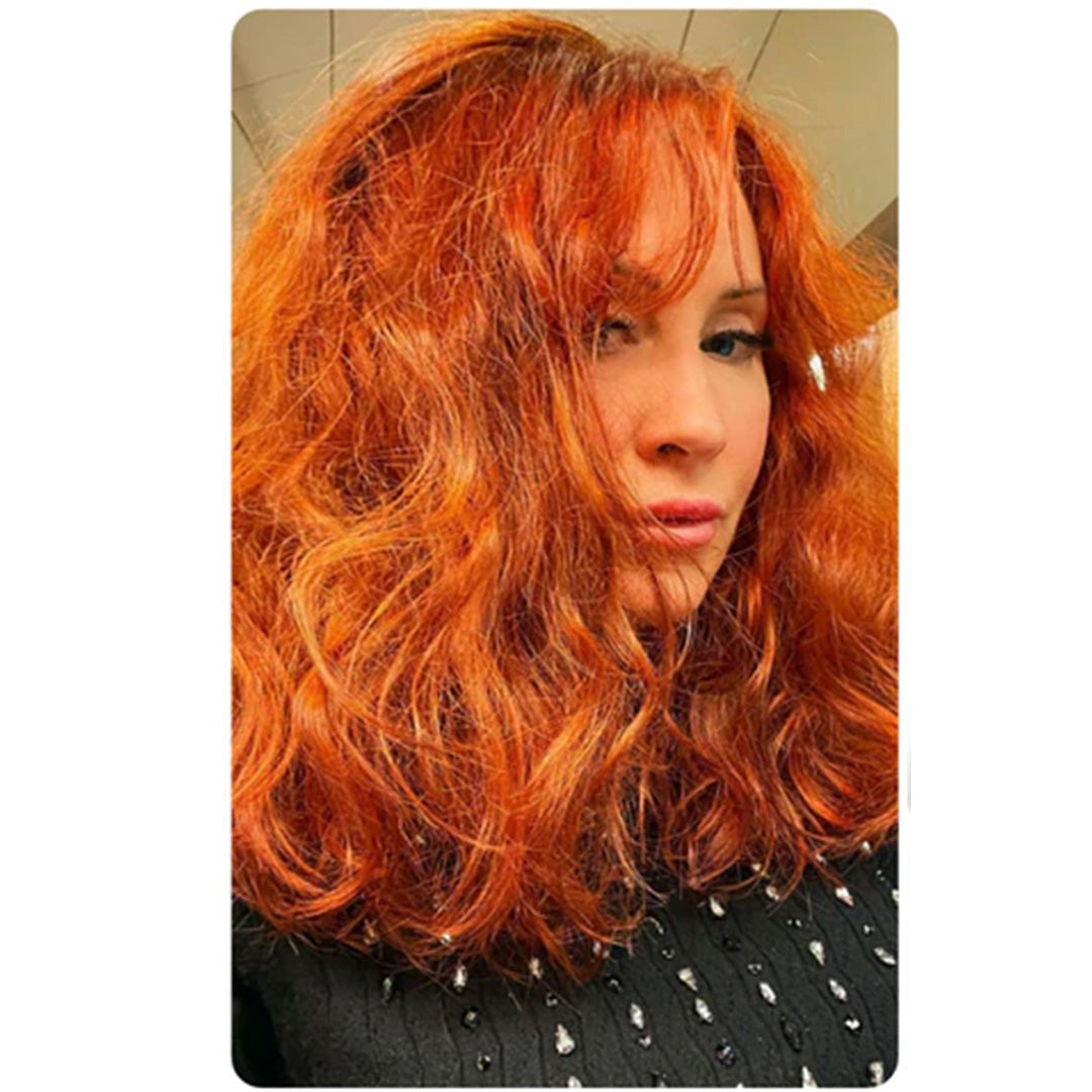 Tinta vegetale professionale per capelli “rosso fiamma calda” confezione di ricarica da 90 g 