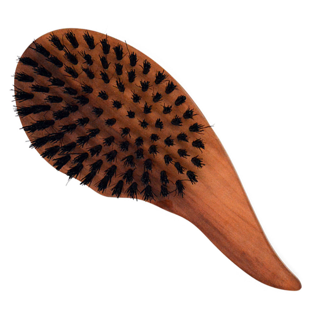 Spazzola professionale a goccia “The Extraordinary” in legno di pero e setole di cinghiale